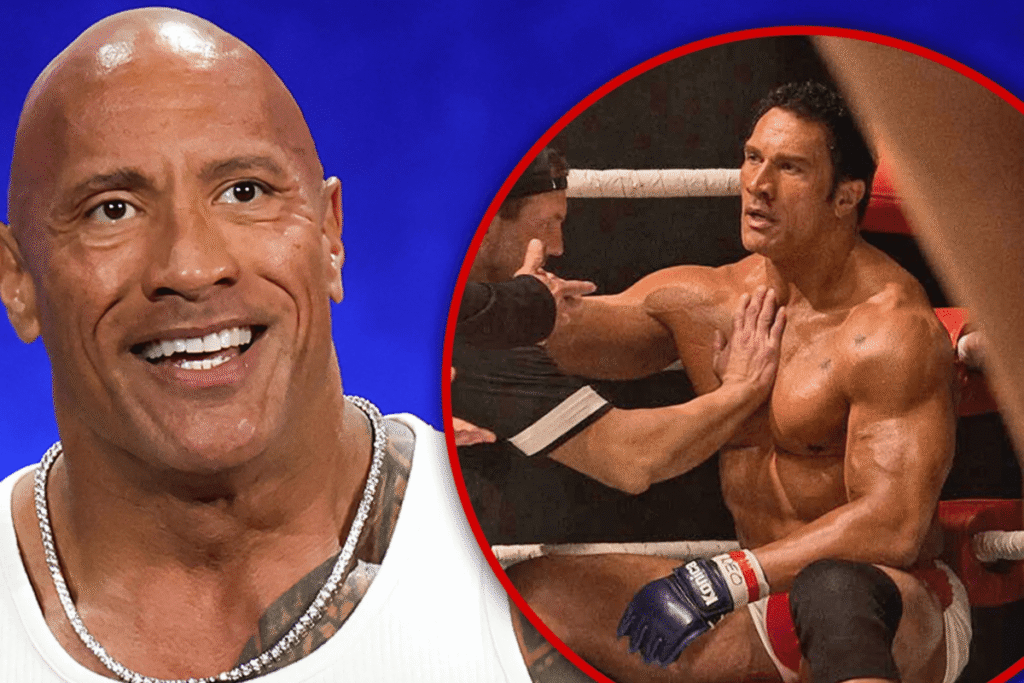 Dwayne Johnson transformed into Mark Kerr for The Smashing Machine movie.