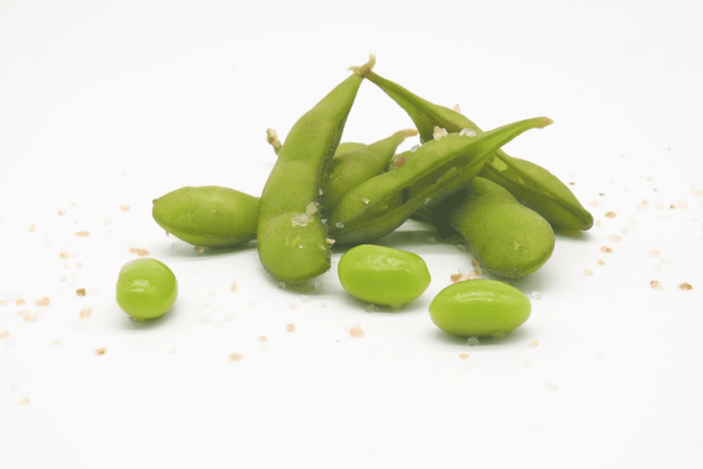 Healthy snacks: Steamed edamame with sea salt - quick, simple, and nutritious.