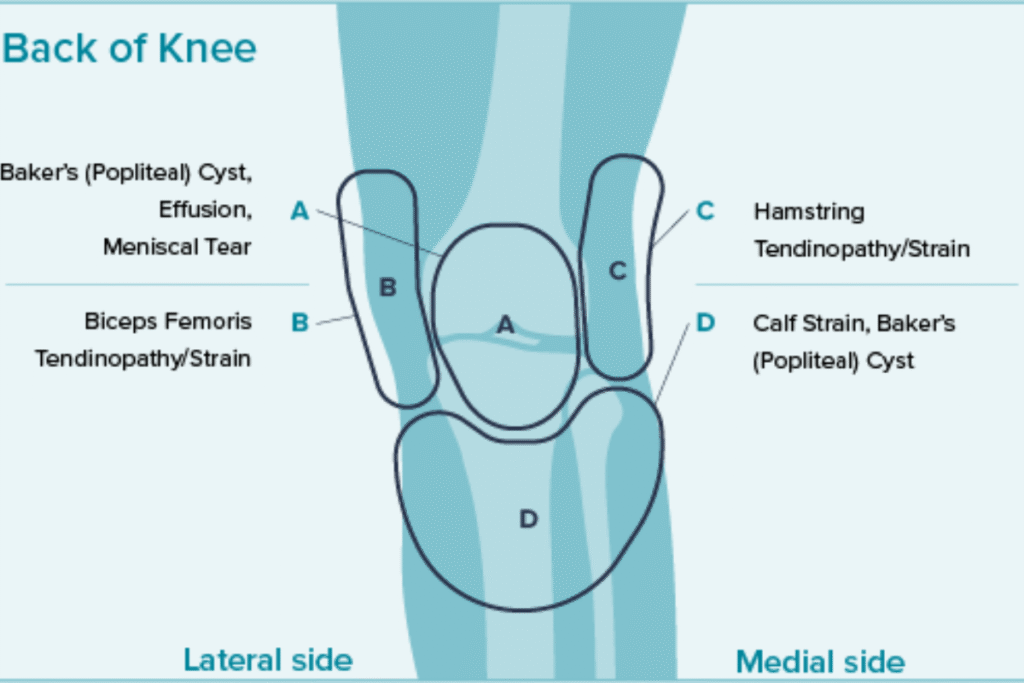Knee Pain Location Chart